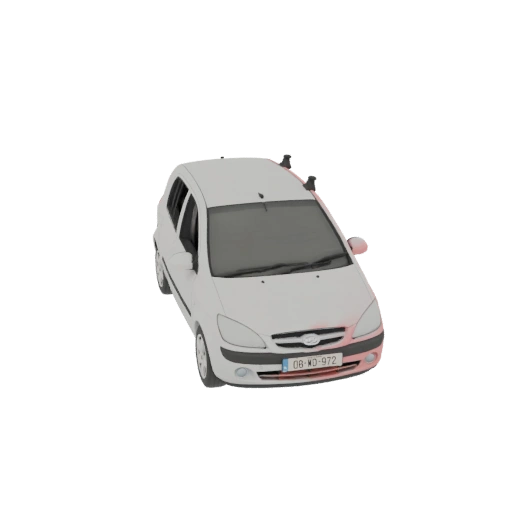 Hyundai Getz Bianca con Targa 08-WD-972