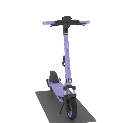 Trottinette électrique violette 3D