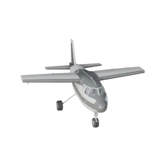 Game Ready Cargo Plane 3D Model for Realtime Games - PBR