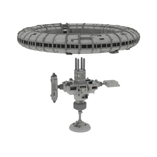 Maquette 3D Station Spatiale de Recherche pour Imprimantes Résine