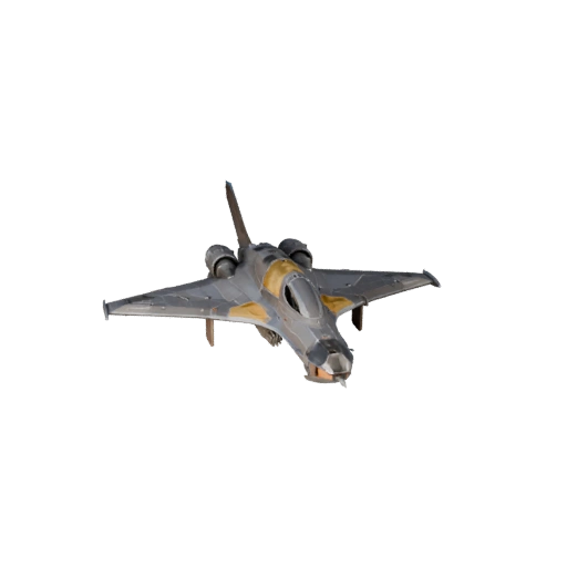 Modello 3D Starfighter per Unity - Asset di Gioco Low Poly