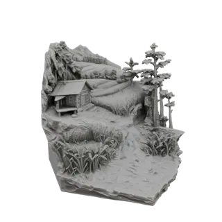 Rustic Cabin Diorama