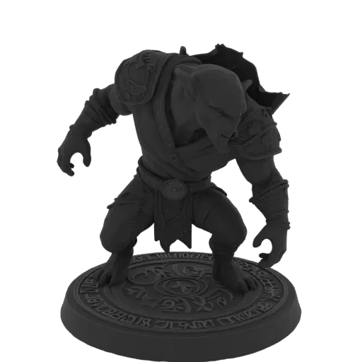 Fantasy Goblin Shaman Miniature STL - Stalking