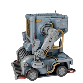 Detailed Inspection Robot Cell 3D Asset for Studio