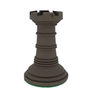Classic Chess Rook 3D Model