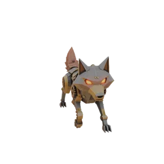 Steampunk Wolf 3D Model