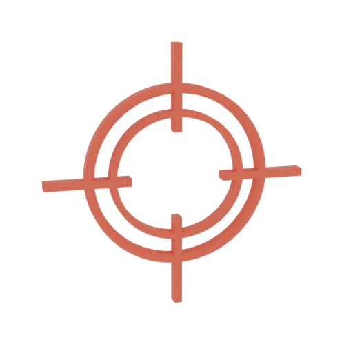 Red Crosshair Target Reticle