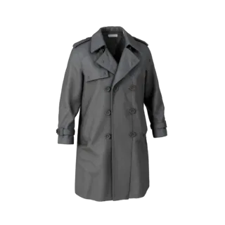 Trench Coat 3D Asset for Studio E-commerce Renders