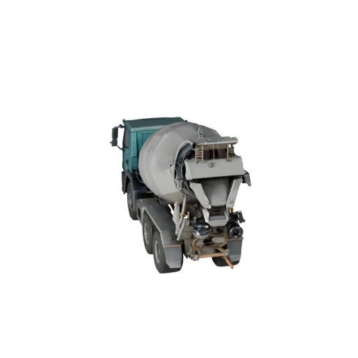Bétonnière de chantier 3D pour rendus studio