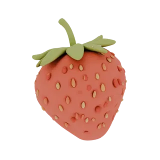 Realistic 3D Strawberry Model