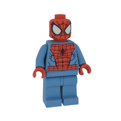 Spider-Man Lego Minifigure 3D Model