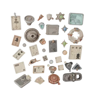 Fantasy Street Clutter 3D Asset for Casual Engines