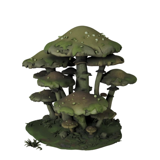 Bioma di Funghi Alieni Asset 3D Unreal per Costruzioni Realtime