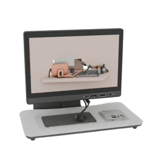Field Training Monitor 3D Web Asset for Online Use