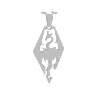 Dragonborn Pendant 3D Model