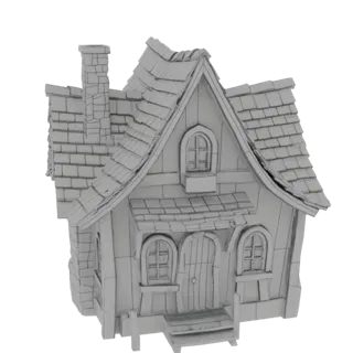 Whimsical Storybook Tavern 3D Model