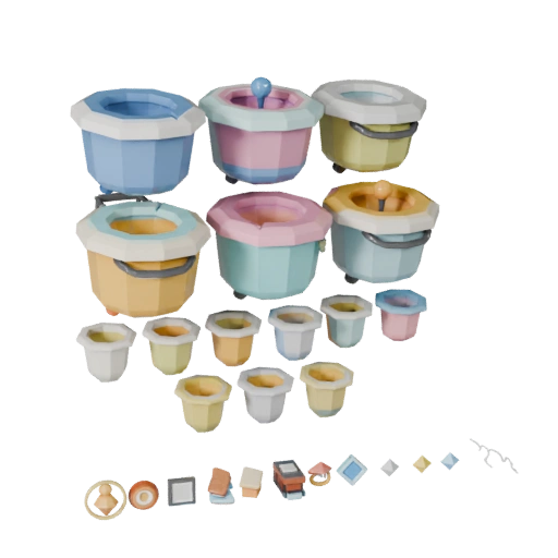 Cozy Laundry Basket 3D Game Asset for Realtime Use