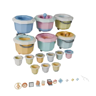 Cozy Laundry Basket 3D Game Asset for Realtime Use