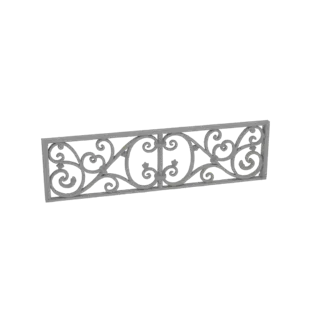 Ornate Scrollwork Balustrade