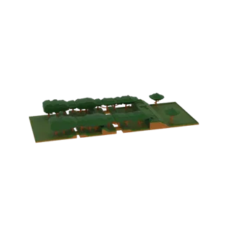Low Poly Forest Diorama