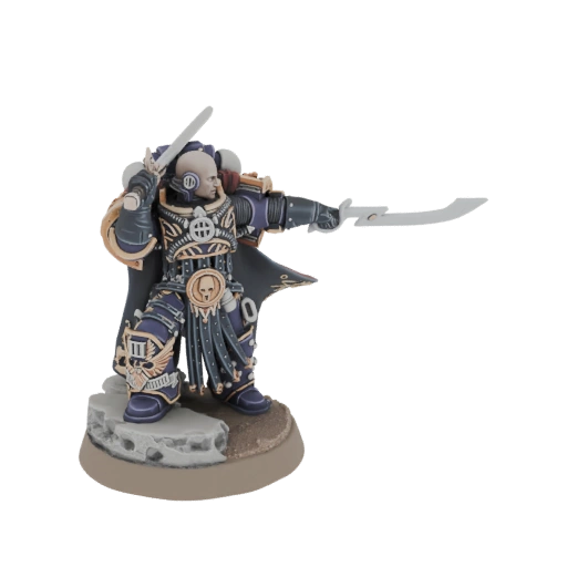 Chaos Space Marine Lord with Dual Swords