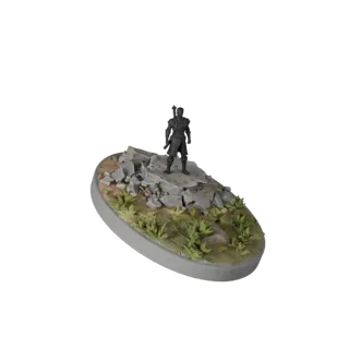 Printable Snow Scenic Base STL Asset Pack | Resin Print