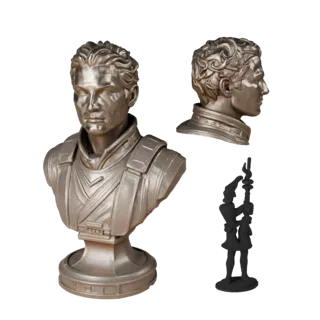 Printable Sci-Fi Historical Bust | STL Print Asset Pack