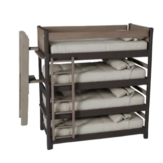 Storage Bunk Bed 3D Game Asset for Realtime Levels