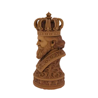 King Chess Piece Bust 3D Model