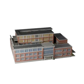 School Building 3D Model for Unity - Game Asset for Architecture
