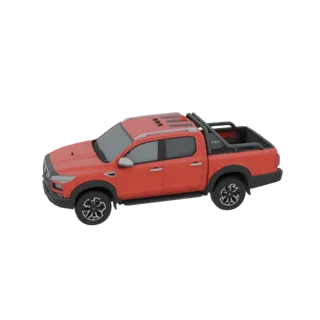 Camioncino Pickup Rosso Off-Road 3D