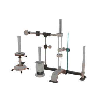 High Poly Classroom Lab Burner 3D Asset for Studio