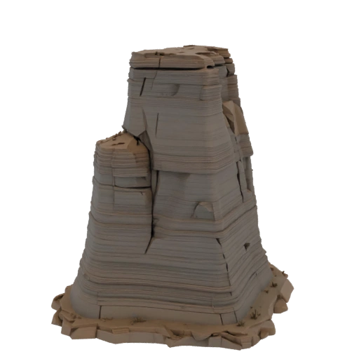 Набор колонн каньона STL 3D для настольных диорам