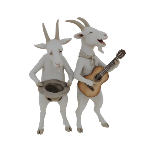 Singing and Begging Goats 3D Model