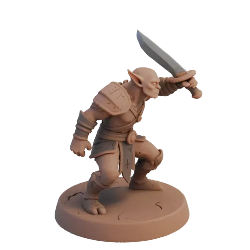 Fantasy Blackfang Goblin Archer Miniature STL