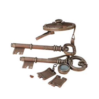 Royal Loot Key 3D Asset for Cinematic Film and VFX