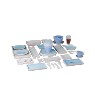 Banquet Tea Service STL 3D Asset for Home Printers