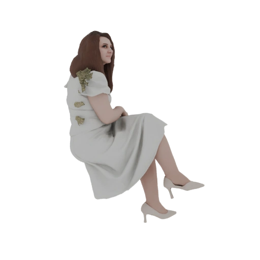 Elegant Woman Sitting