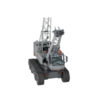 High Poly Mobile Crane 3D Model for Studio Renders
