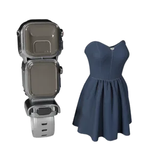 Dress Smartwatch Case 3D Asset for Game Engine Use
