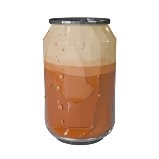 Stylized Cafe Soda Can 3D Asset for Casual Engines