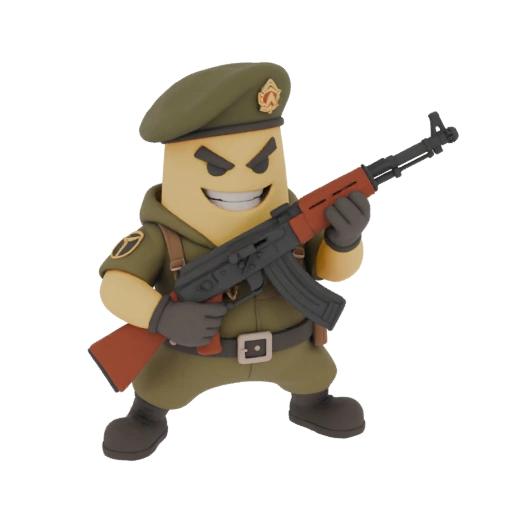 Cheburashka Paratrooper with AK
