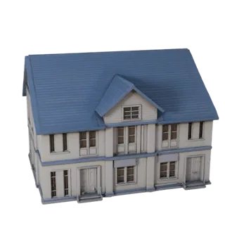 Printable Beach House STL 3D Model - Printable Scale Asset