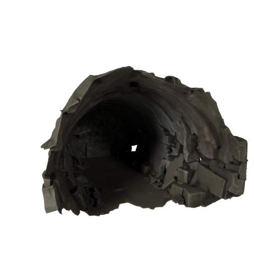 Segment de Tunnel de Mine Asset 3D Unreal pour Builds Temps Réel