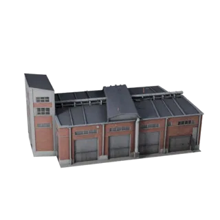 Manufacturing Plant 3D Model - Realistic Archviz Asset