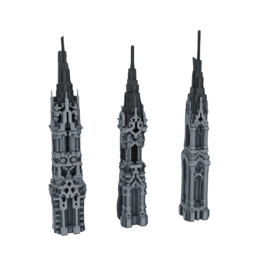 Modello 3D Guglia Gotica