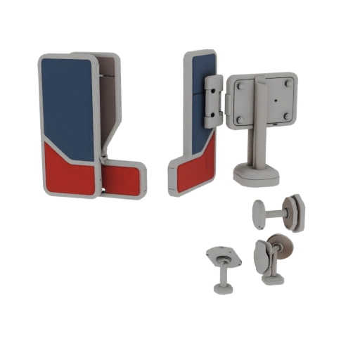 Square Shirt Stud 3D AR Asset for WebGL Browser Use
