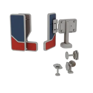 Square Shirt Stud 3D AR Asset for WebGL Browser Use