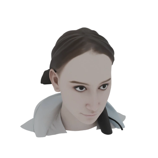 Young Woman Bust 3D Model