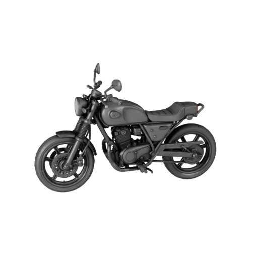 Druckbares Vintage Motorrad STL 3D Modell - Display